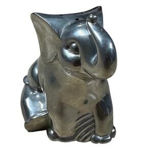 Lenox Heavy Metal Elephant Pepper Shaker Only Silver Good Condition